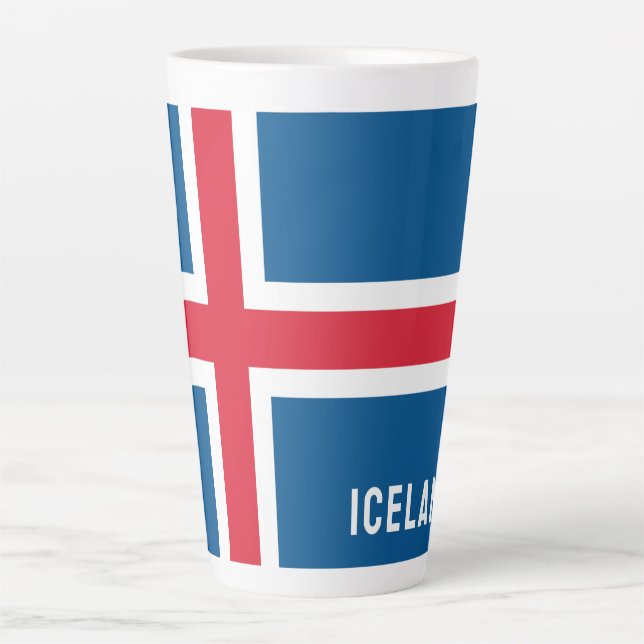 Iceland Flag Latte Mug (Front)