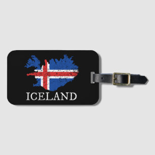 Iceland Flag Luggage Tag