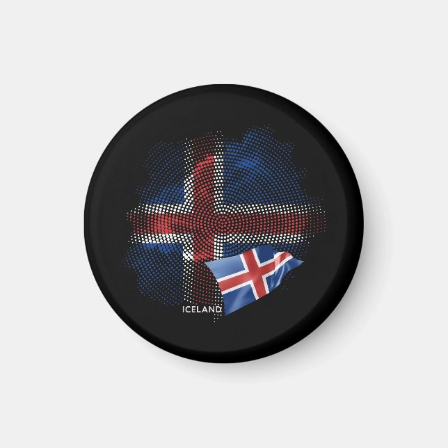 Iceland flag magnet (Front)