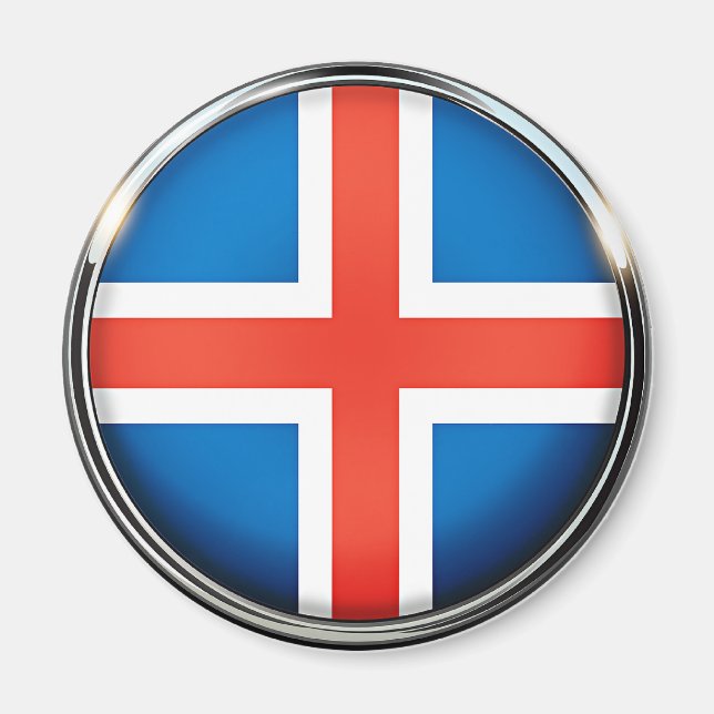 Iceland, flag, magnet (Front)