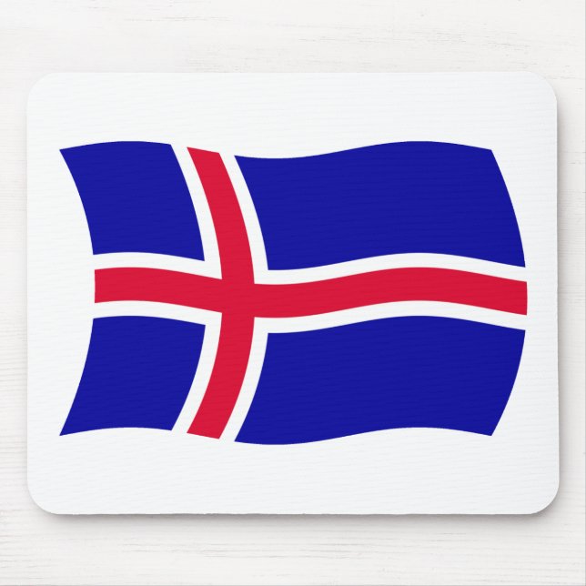 Iceland Flag Mousepad (Front)