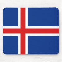 Iceland Flag Mousepad