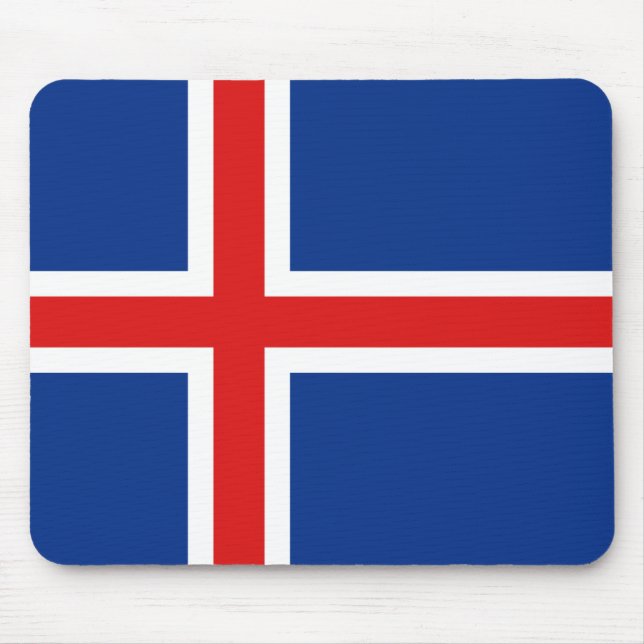 Iceland Flag Mousepad (Front)