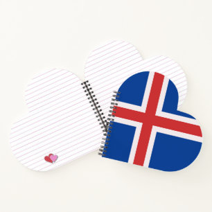 Iceland flag notebook