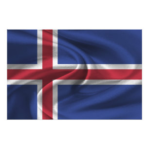 Iceland Flag Photo Print