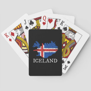 Iceland Flag Playing Cards