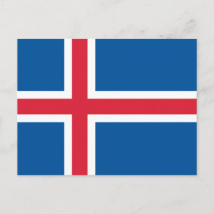 Iceland Flag Postcard