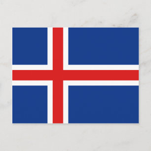 Iceland Flag Postcard