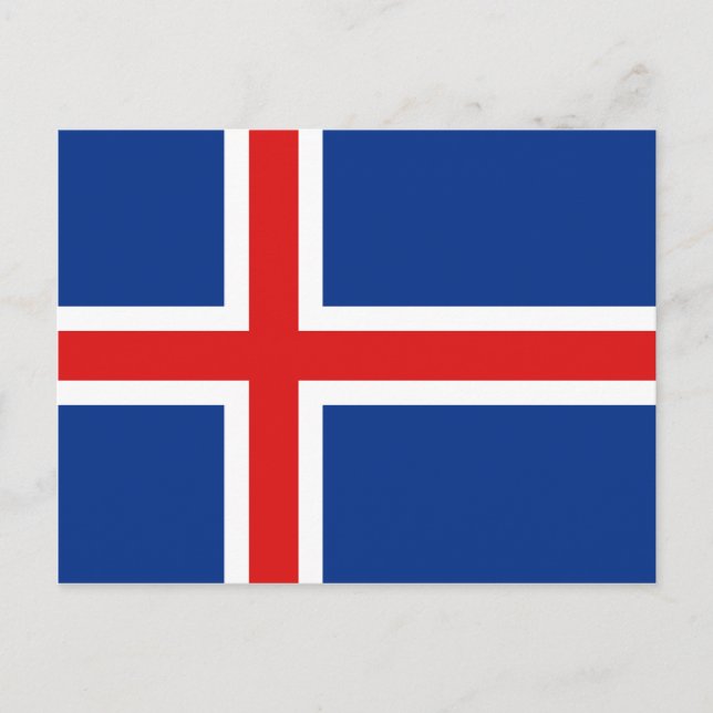 Iceland Flag Postcard (Front)