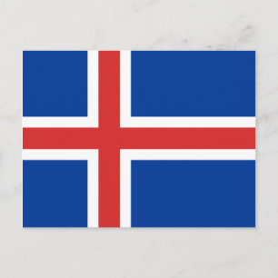 Iceland Flag Postcard