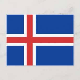 Iceland Flag Postcard