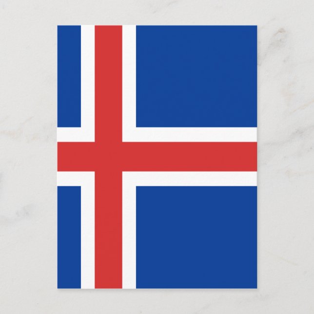 Iceland flag postcard (Front)