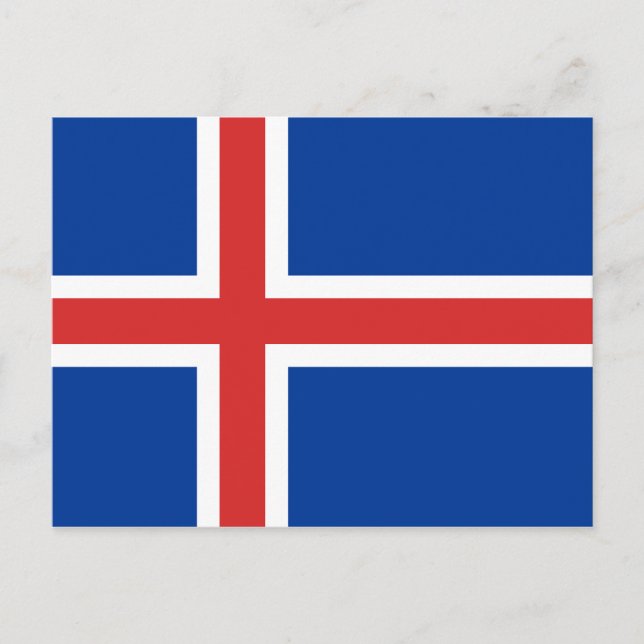 Iceland Flag Postcard (Front)