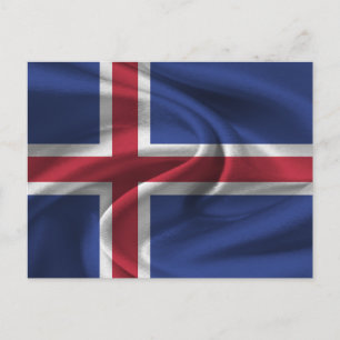 Iceland Flag Postcard
