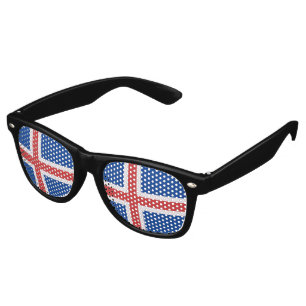 Iceland flag retro sunglasses
