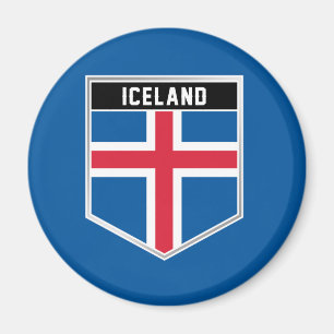Iceland Flag Shield Magnet