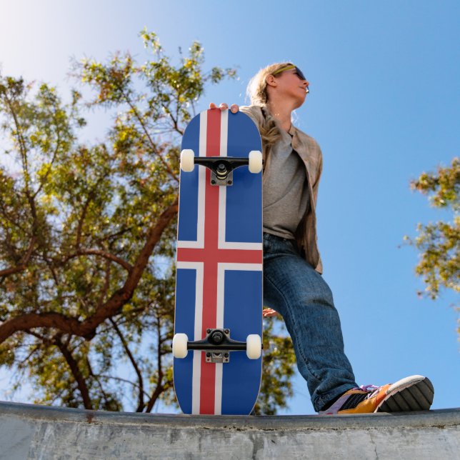 Iceland flag skateboard (Outdoor 1)