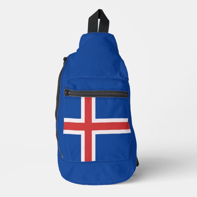 Iceland flag sling bag (Front)