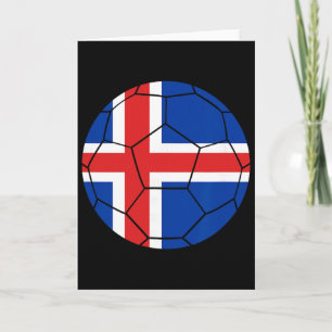 Iceland Flag Soccer Iceland Soccer _1 Card
