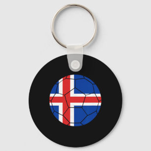 Iceland Flag Soccer Iceland Soccer _1 Key Ring