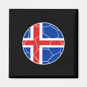 Iceland Flag Soccer Iceland Soccer Magnet