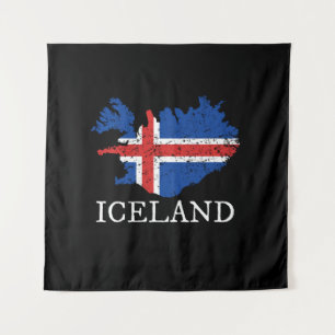 Iceland Flag Tapestry