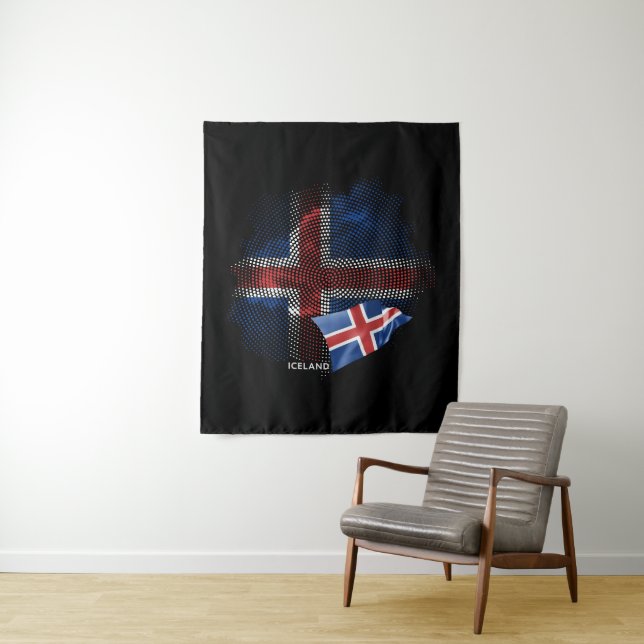 Iceland flag tapestry (In Situ)