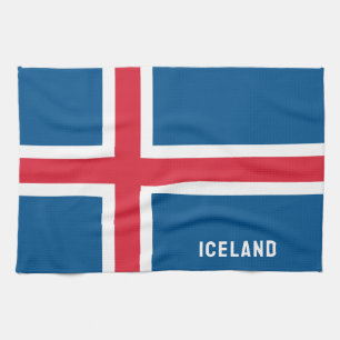 Iceland Flag Tea Towel