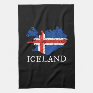 Iceland Flag Tea Towel