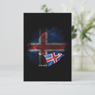 Iceland flag thank you card