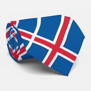 Iceland Flag Tie