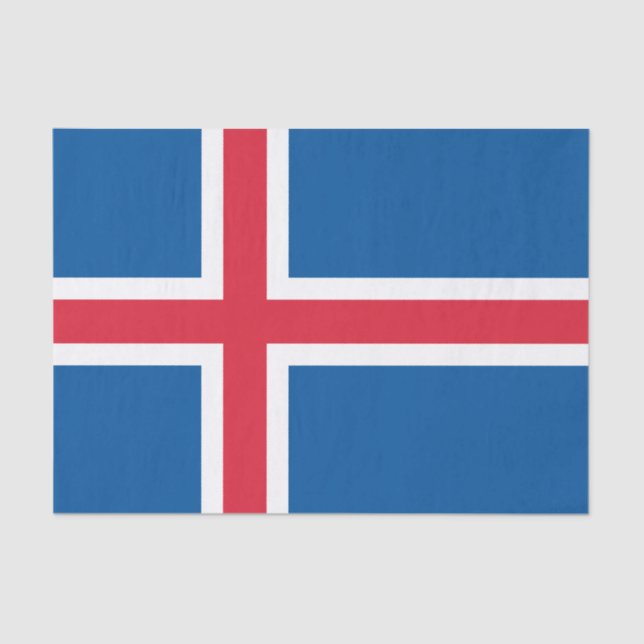 Iceland Flag Tissue Paper (Front)