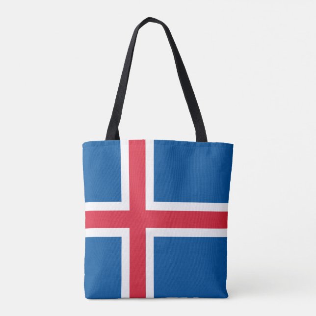 Iceland Flag Tote Bag (Back)