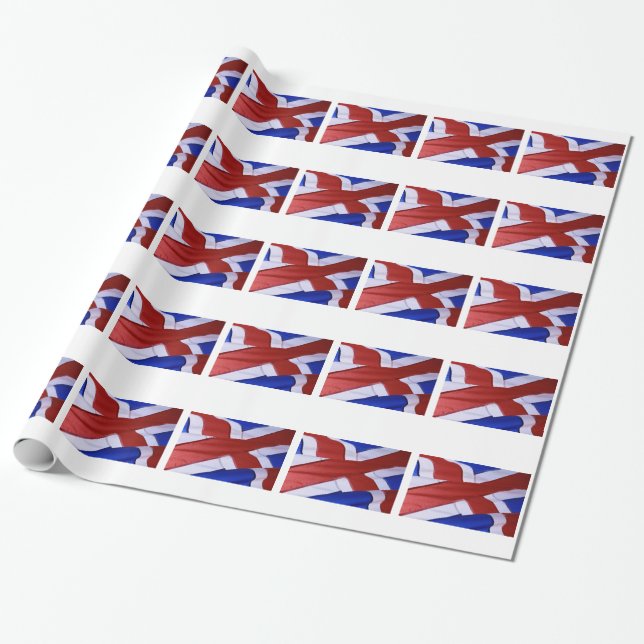 ICELAND FLAG WRAPPING PAPER (Unrolled)