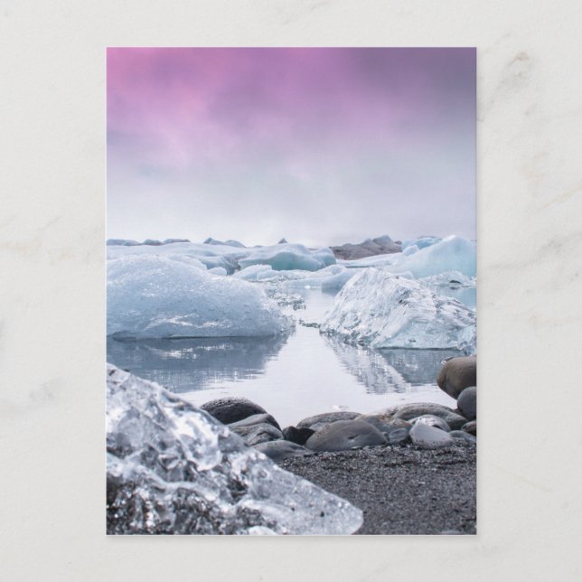 Iceland Glacier Lagoon Postcard (Front)