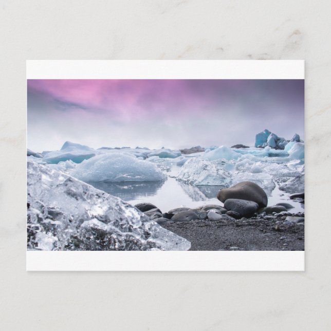 Iceland Glacier Lagoon Postcard (Front)