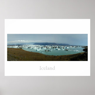 Iceland Glacier Lake Poster