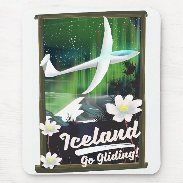 Iceland - go Gliding! Mouse Pad (Front)