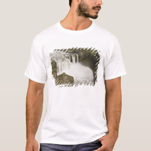 Iceland. Hafragilsfoss waterfall in T-Shirt