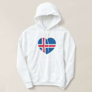 Iceland Heart Flag Hoodie