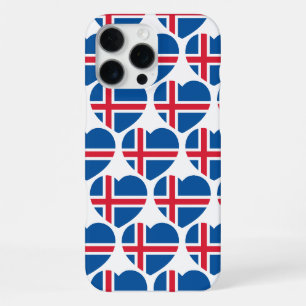 Iceland Heart Flag iPhone 16 Pro Max Case