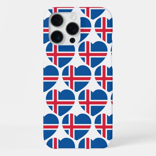 Iceland Heart Flag iPhone Case (Back)