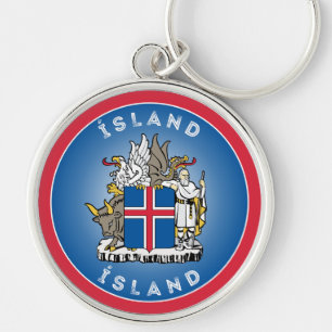Iceland Heritage Emblem Key Ring
