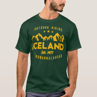 Iceland Hiking LANDMANNALAUGAR Est  T-Shirt