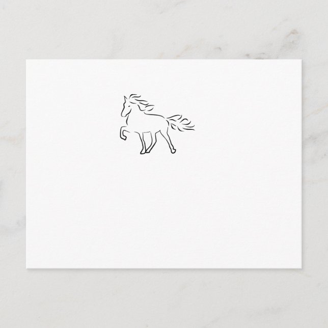 Iceland Horse Postcard (Front)