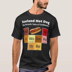 Iceland Hot Dog Viking Cuisine Reykjavik Mustard T-Shirt