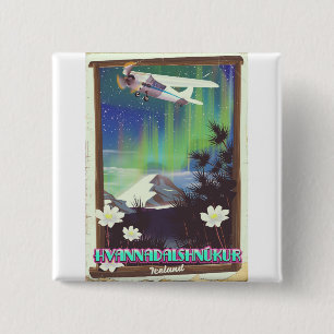 iceland Hvannadalshnúkur 15 Cm Square Badge