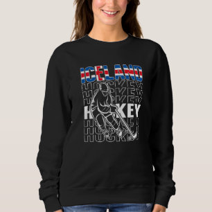 Iceland Ice Hockey  Icelandic Hockey Team Supporte Sweatshirt