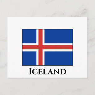 Iceland (Icelandic) Flag Postcard