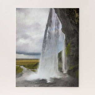 Iceland Jigsaw Puzzle - Seljalandsfoss falls
